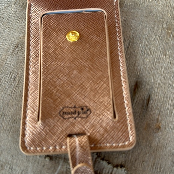 Mudpie le‎ weekend metallic rose gold Luggage Tag One size New travel vacation - Picture 6 of 6